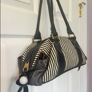 Vintage Marc by Marc Jacobs Striped Canvas Nautical bag